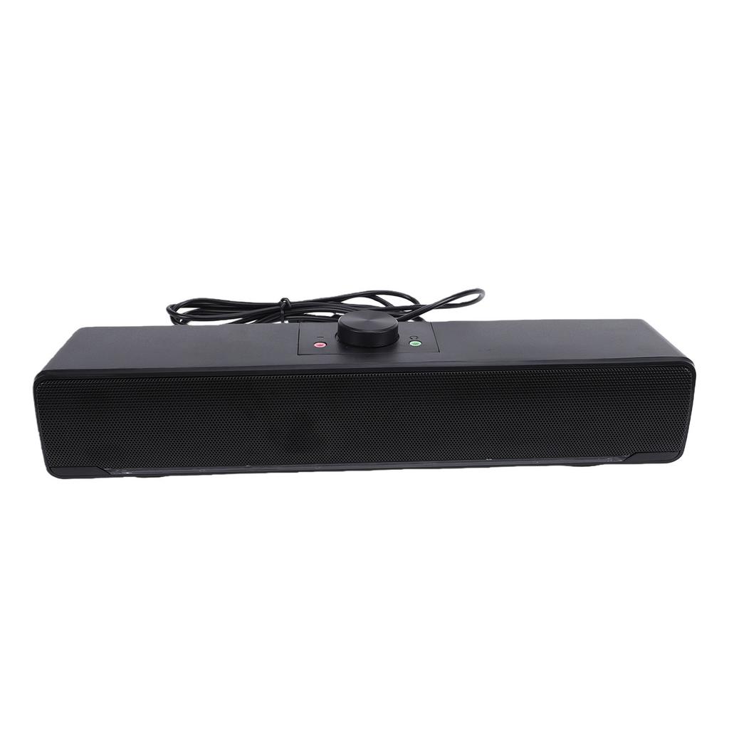 Computer Speaker Bluetooth 5.0 USB Powered HiFi Stereo Desktop Speaker with Dynamic RGB Lighting Rotary Knob Volume