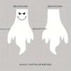 1pc Halloween Ghost Face Flag Windsock Outdoor Courtyard Decoration Scary Wind Tunnel Flag for Halloween Party Supplies