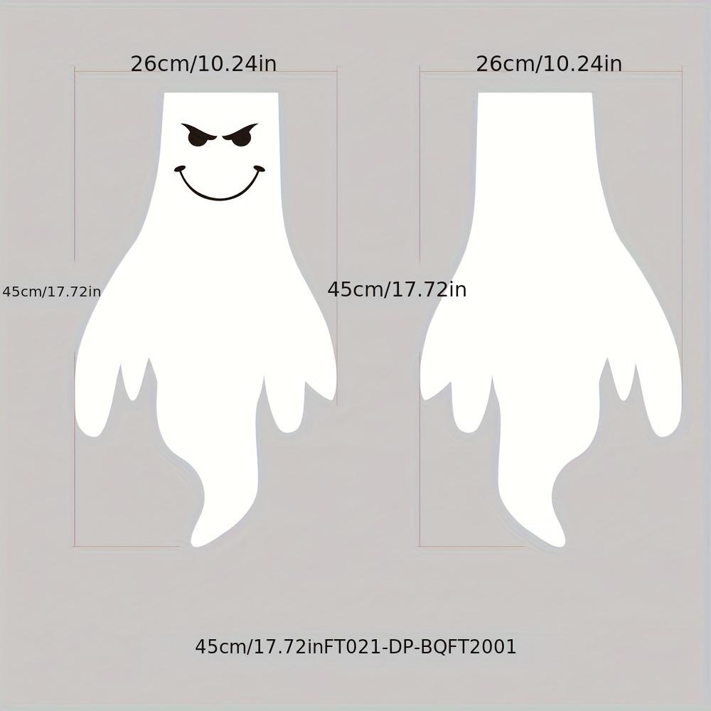 1pc Halloween Ghost Face Flag Windsock Outdoor Courtyard Decoration Scary Wind Tunnel Flag for Halloween Party Supplies
