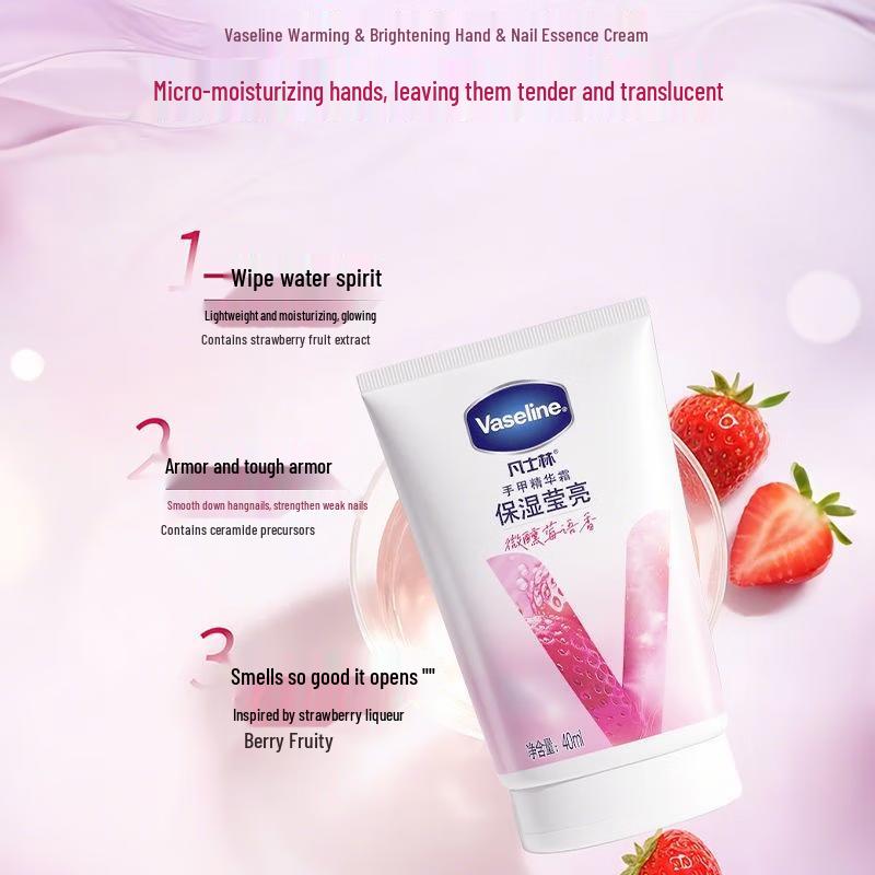 Vaseline Moisturizing & Brightening Berry Hand & Nail Essence Cream
