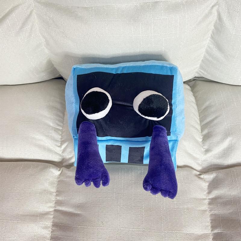 

15-60 см плюшевые игрушки «Радуга друзья» с мультяшным игровым персонажем, кукла Kawaii Blue Monster, мягкие мягкие игрушки для детей 28cm небесно-голубой