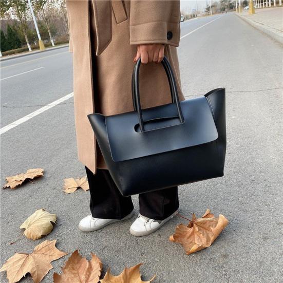 Retro Tote Bag Large Capacity Handbag Underarm Shoulder Bag Women Purse for Commuting Work Dating Shopping