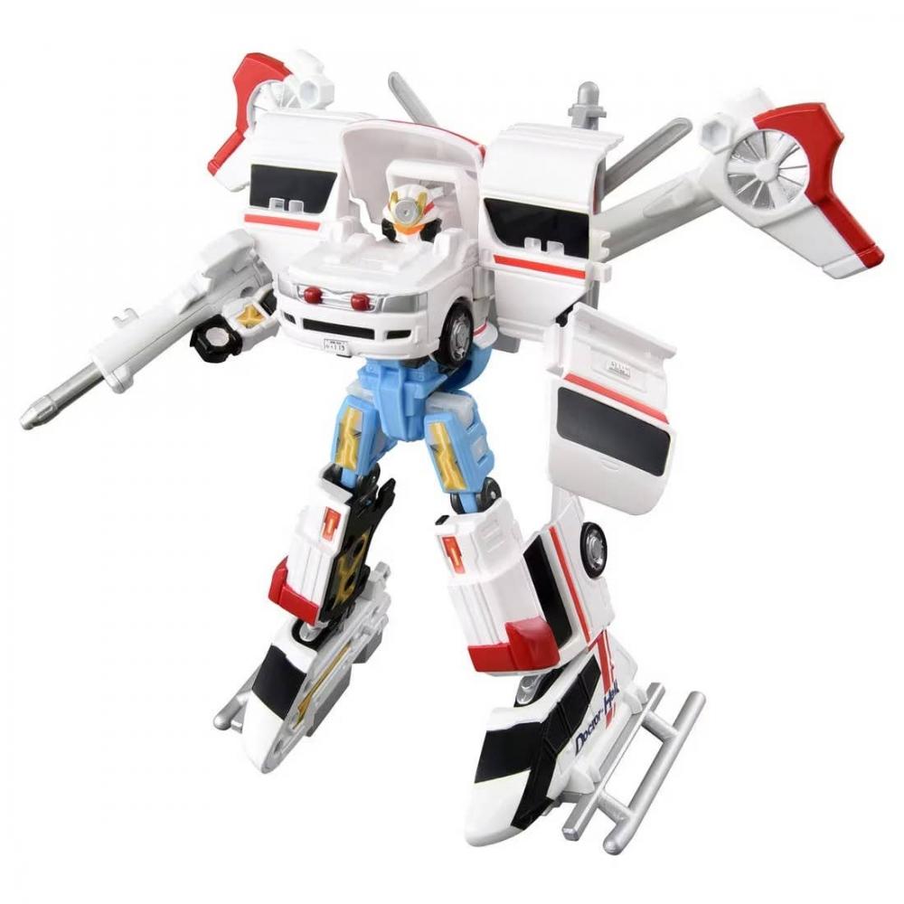 Tomica Tomica Job Labor Tjbdx Unite Medi Braver Ambulance   Doctor Helicopter Combined Set  Tentative 