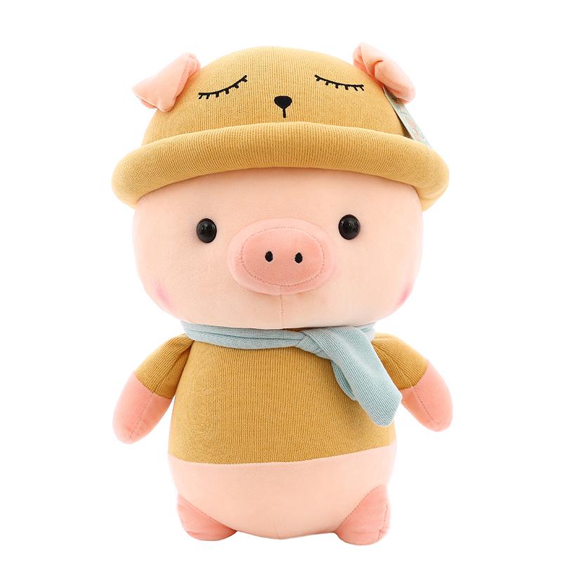 

Модная 25 см кукла-свинка, милая подушка-свинка, мультяшная кукла-свинка, подарок на день рождения для дочки 25 cm жёлтый