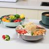 Double Layers Hot Pot Drain Basket Large Capacity Vegetable Container For Home