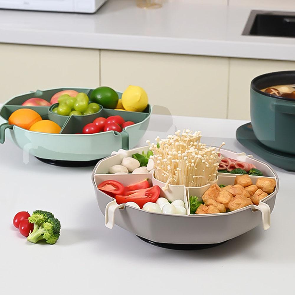 Double Layers Hot Pot Drain Basket Large Capacity Vegetable Container For Home