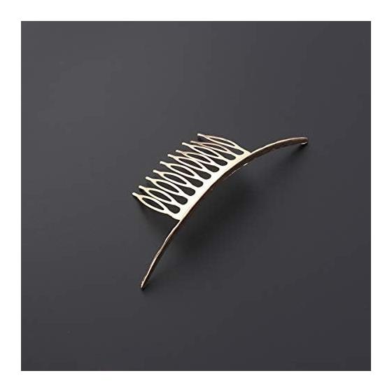 FRCOLOR Crescent Hair Comb - Gold Moon Hair Accessory for Women, Bridal, Wedding, Graduation, Party