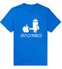 Fashion Unisex T Shirts Android Robot Male tshirt humor logo printed funny t shirt short sleeve Round Neck Ringer Tees