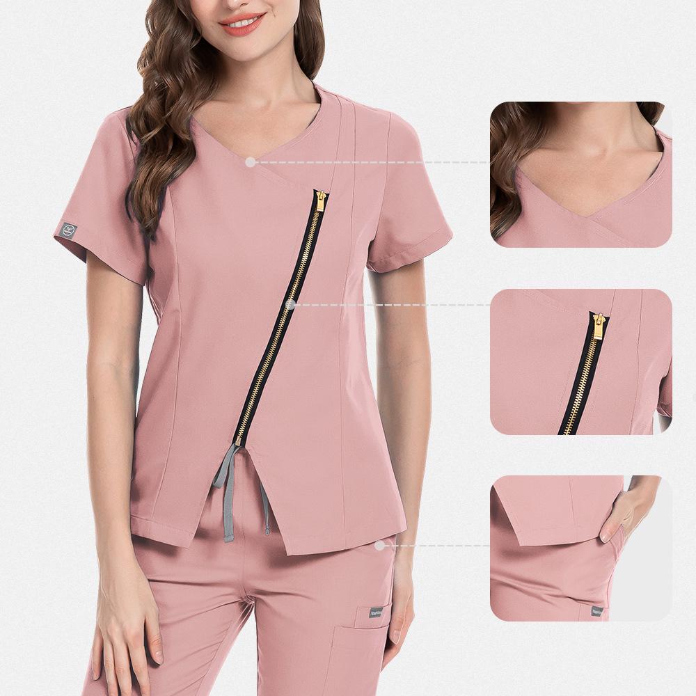 Sleeveless Women's Surgical Gown Set for Doctors and Nurses - Summer Uniform for SPA and Salon