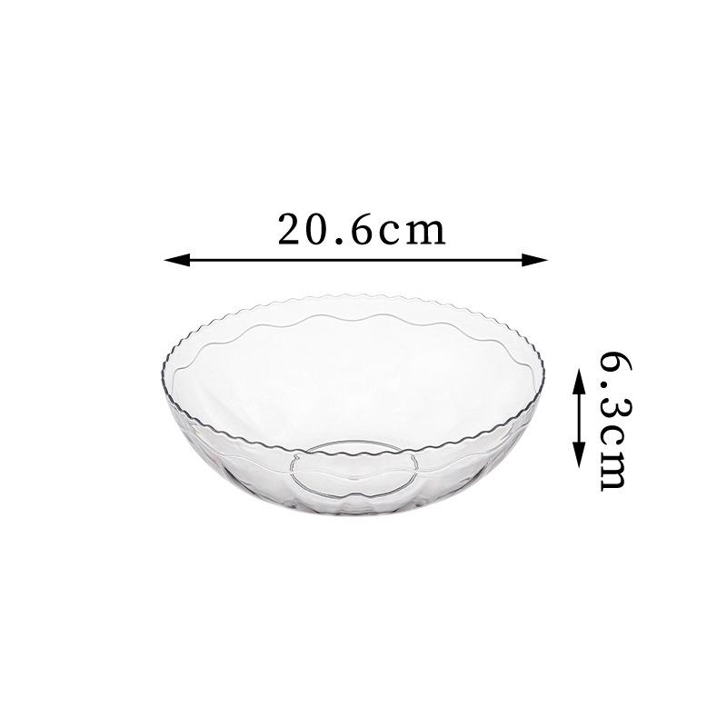 2025 Light Luxury Plastic Fruit Bowl for Living Room Coffee Table