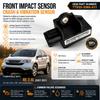 Plug Play Impact Sensor with Integrated Rectangular Electrical Housing and Metal-Lined Mounting Structure for 2007-2011 2.4L Vehicle Front Sensor