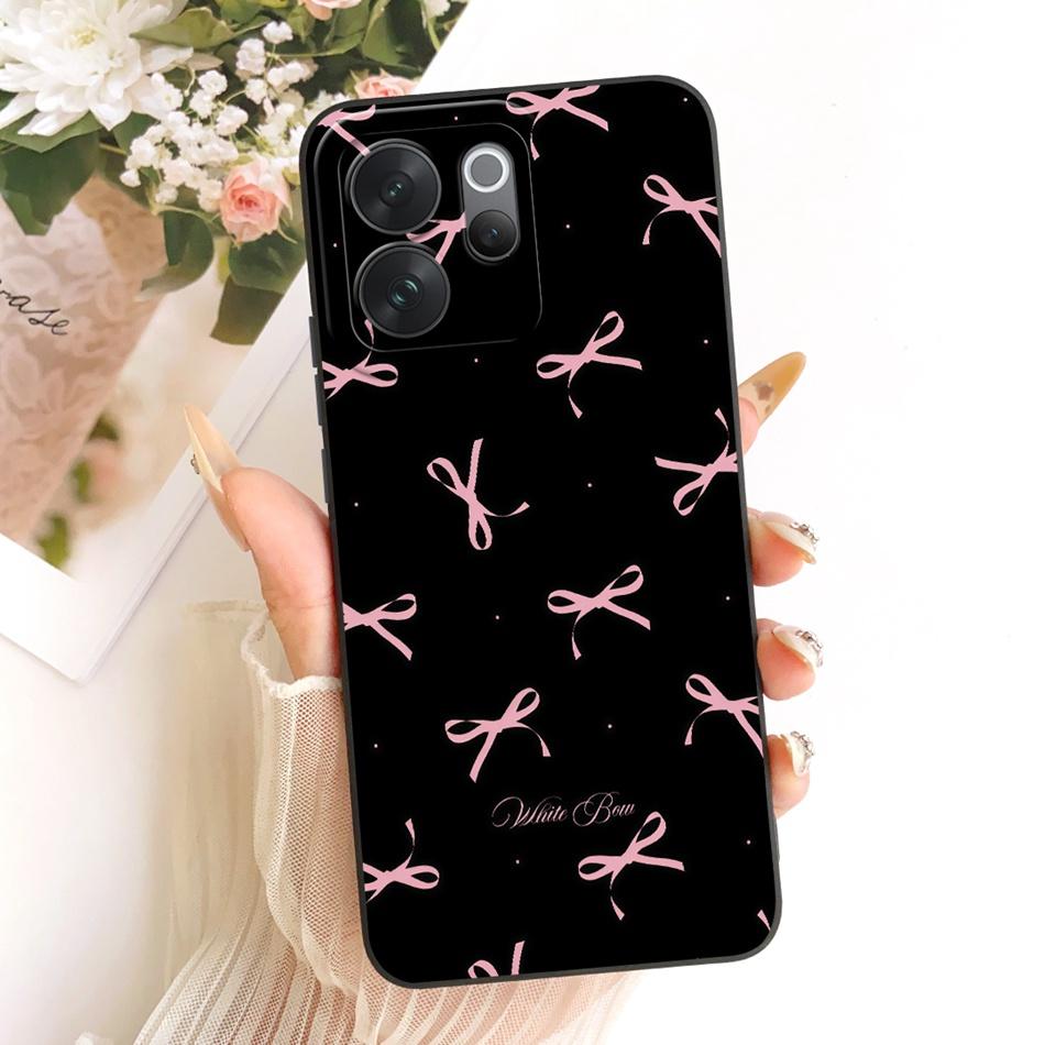 For Vivo V70 / V70 Elite 2026 Cute Cat Flower Cartoon Phone Case For Vivo V 70 V70Elite V2538 V2548 Soft Silicone Covers Bumpers