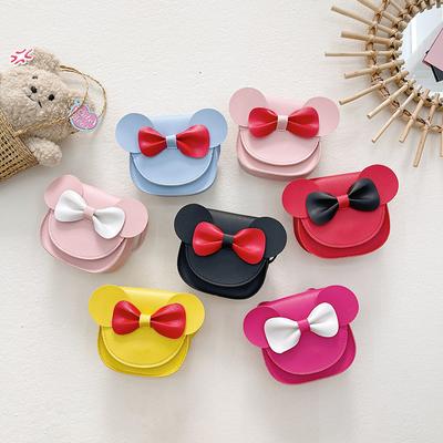 Cartoon Cute Bow Bow Tie Design Messenger Bag New Children's Change Bag Versatile Little Princess Backpack