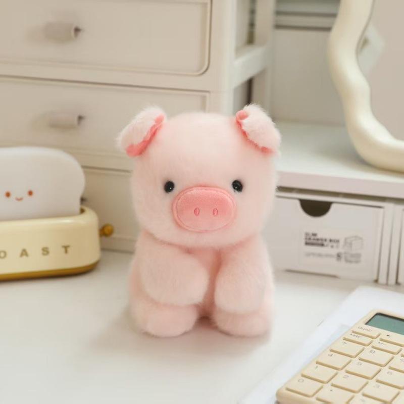 Snot bear computer screen decoration lying down bear ornament office mouse pony panda Zhuoban plush doll