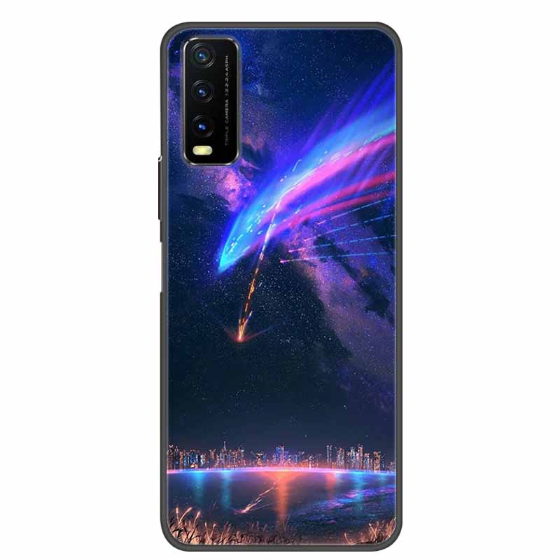 For Vivo Y20 Case Marble Soft Silicone Back Case for Vivo Y20S Y20 S Y 20i Phone Cover for Vivo V2027 Y20i Coque Funda Bag