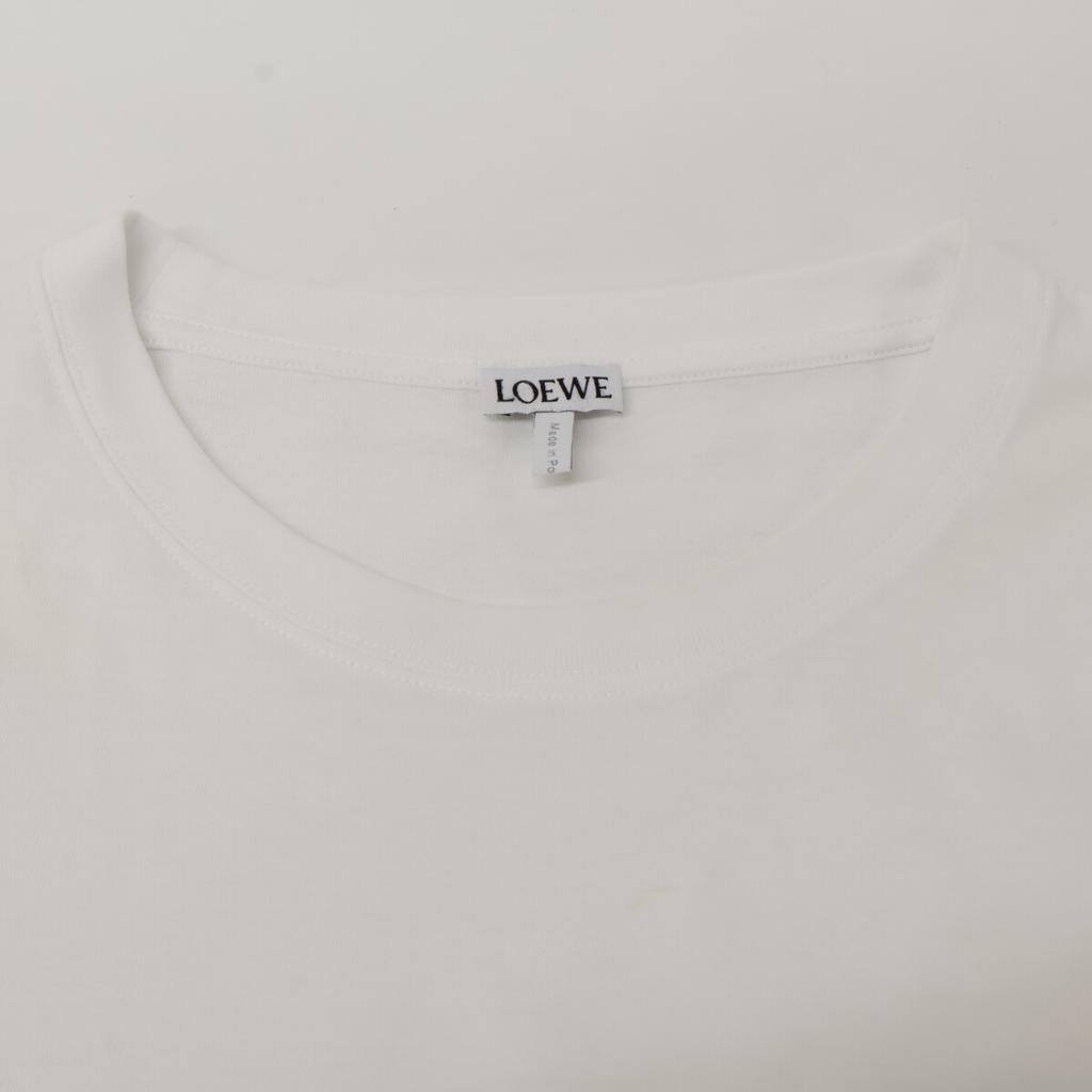 Loewe H526Y22X75 White Regular Fit T-Shirt Tops M whiteUsed