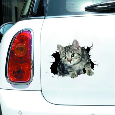 Autoaufkleber mit Katzenmuster, Kratzschutz mit Katzenmuster für Auto, Motorrad, Anhänger, SUV, Fenster, Laptops, dekorative Aufkleber