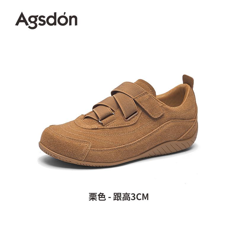 Augustine Ballet Training Shoes Women's 2025 New Autumn Soft-soled Lightweight Casual Flat-bottomed Velcro Sneakers
