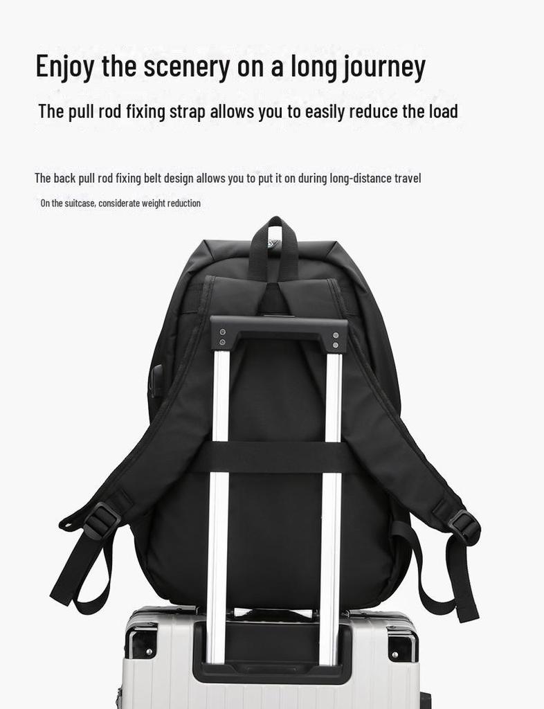 Men's Versatile Backpack: Modern Style, Multifunctional for College and Outdoor Use