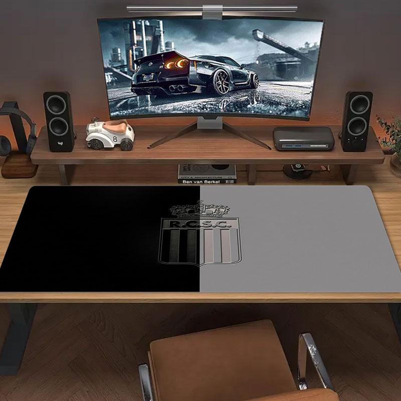 Royal Club Crest Large Size Mouse Pad Large Gaming Table Cushion Nonslip Laptop Tablet Big Mousepad Xxl Mat Mini Pc Playmat With Lock Edge
