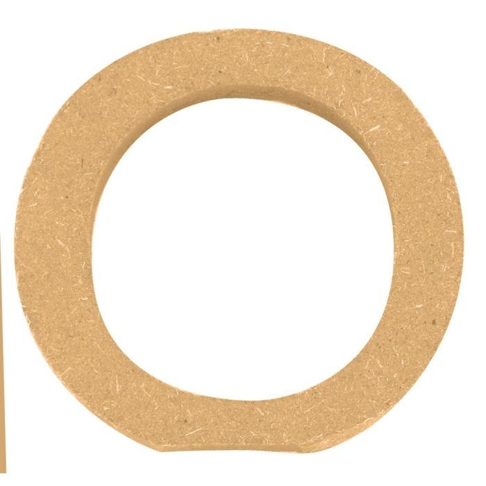 MégaCréa DIY - Lettre en bois MDF 5 x 1,2 cm Alphabet lettre O