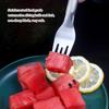 Stainless Steel Watermelon Slicer Portable Handheld Replacement Washable 2 In 1 Home Fruit Fork Slicing Tool Accessories