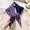 Women's Wool Scarf Shawl Winter Multi-Functional Warm Soft Knitted Solid Triangle Shawls Wraps Bandana Lady Scarves Headscarf
