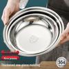 AMPEREX 304 Stainless Steel Round Dinner Plate