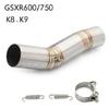 K7 GSXR 600 750 GSXR700 GSXR750 Motorcycle Exhaust Muffler Middle Link Pipe Tube Slip On For Suzuki GSX R600 R700 R750 K7 K8