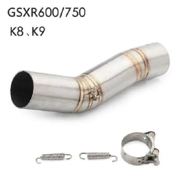 K7 GSXR 600 750 GSXR700 GSXR750 Motorcycle Exhaust Muffler Middle Link Pipe Tube Slip On For Suzuki GSX R600 R700 R750 K7 K8