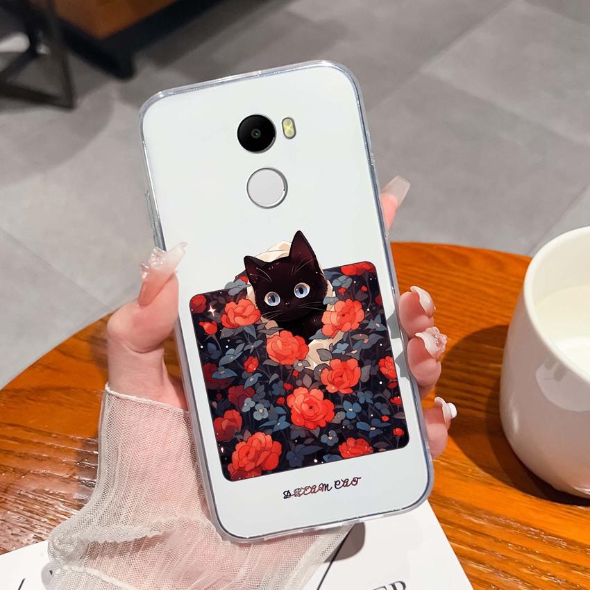 Hülle Für Redmi 4 3 6 Pro 4A 4X 5A 5 Plus K90 Niedliches Haifischkatzenmuster Handyhüllen Weiche Ultra Dünne TPU Silikon Anti-Rutsch-Schale Für Redmi Klare Rückabdeckung