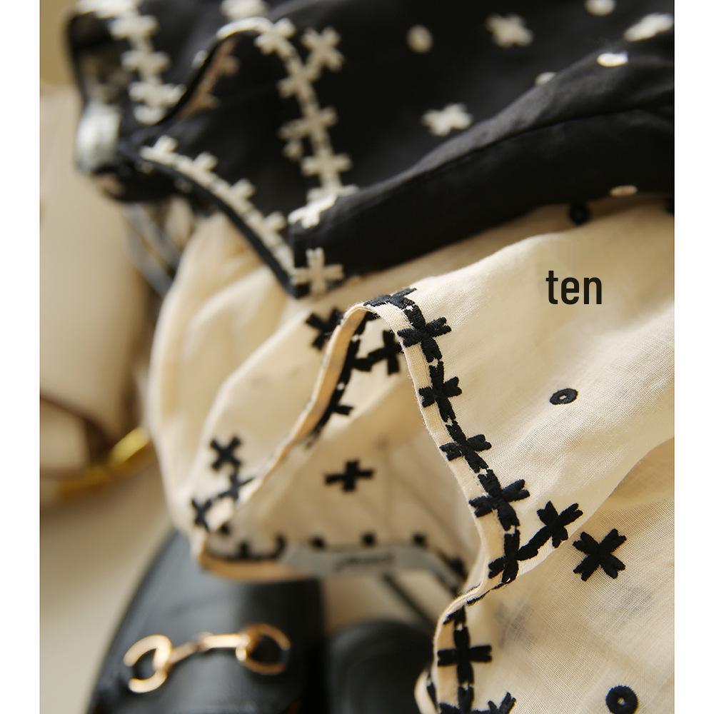 Heavy Embroidery Puff Sleeve Babydoll Top Women XYG482408MG – Japan & Korea Collection