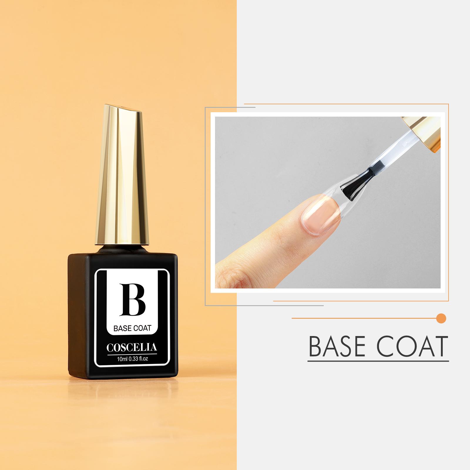 

COSCELIA Базовое и верхнее покрытие Гель-лак для ногтей 10 мл Nail Art UV LED Soak-Off Гель-лак Стойкий маникюр Nail Art УФ-грунтовка Гель для ухода за ногтями