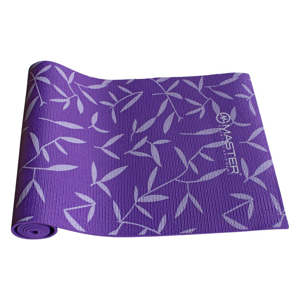 MASTER Yoga PVC Exercise Mat 8 Mm - 173 X 61 Cm - Purple