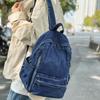 Schultasche Damen Mori Retro Denim Canvas Rucksack Harajuku Mittelschüler Lässiger Rucksack Reisetasche