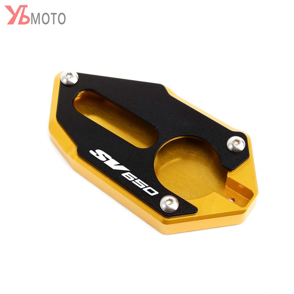 Motorcycle Kickstand Foot Side Stand Extension Pad Support Plate For SUZUKI SV650X 2018- SV650 SV 650