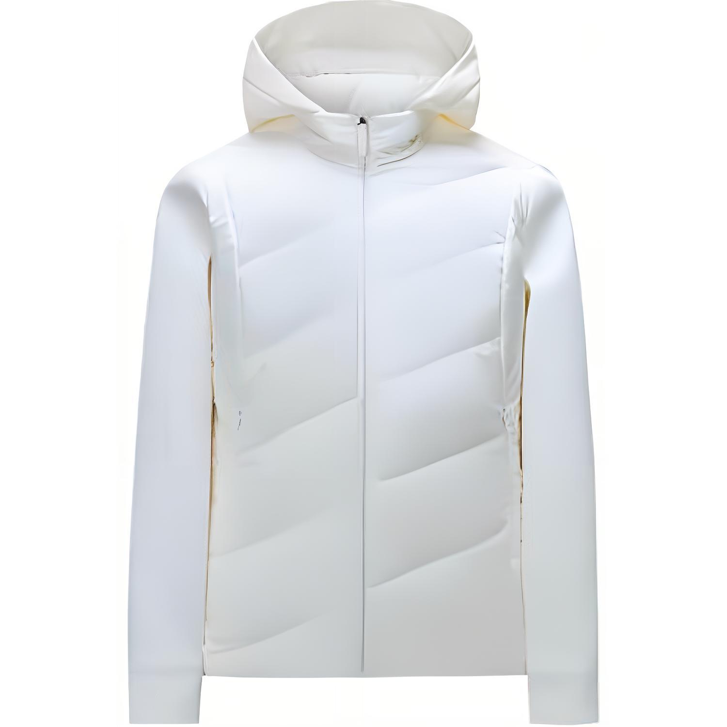 

Anta Champion All-Weather Series Solid Color Zipper Hooded Comfortable Breathable Fleece Warm Versatile Down Jacket Women Outerwear 162510616-1 S