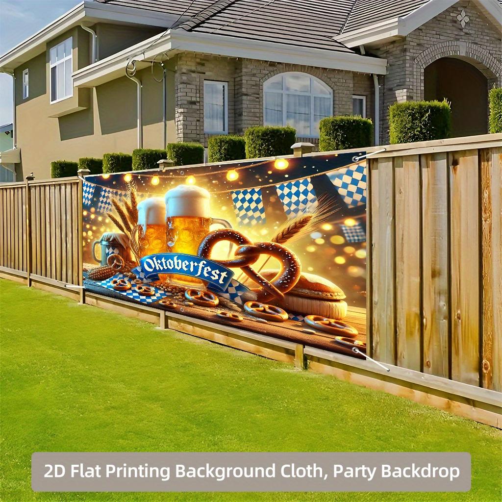 2D Door Banner 2D Flat Printing Background Cloth, Oktoberfest Party Backdrop DJH