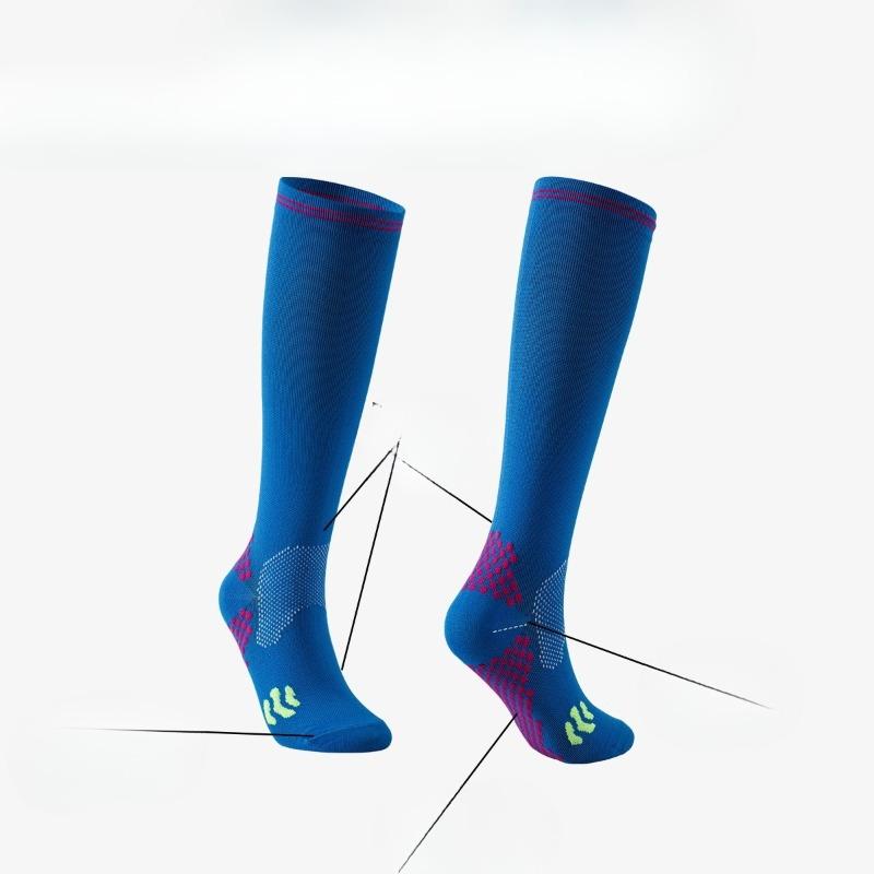 Pressure Sports Socks, Women's Fitness Anti-slip Professional Running, Rope Skipping, Cycling Compression Socks, Yoga Slimming Legs Socks