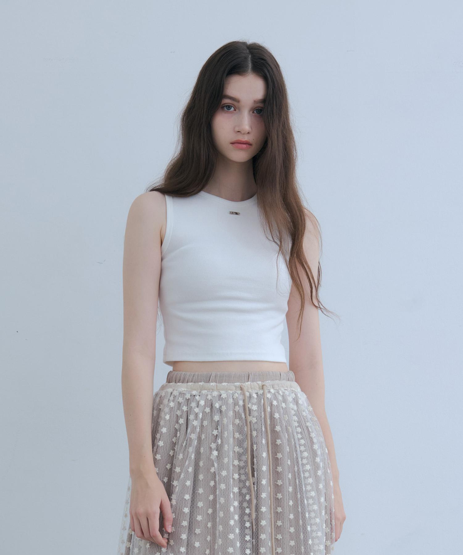 Odier Coin Cotton Basic Sleeveless - Ivory Ivory/One