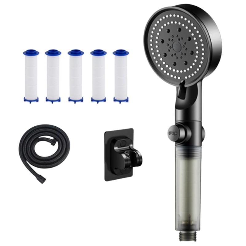 Pressures Boosting Shower Systems Regulable Sprays Models Includes Detachable Hose Nonslip Brackets 5 Filter