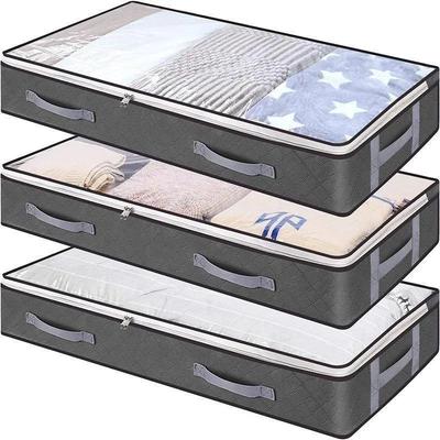 Aufbewahrungstasche unter dem Bett Tragbar Faltbar Bettdeckentasche Kleiderschrank Kleider Aufbewahrungsbox Staubdichter Organizer Zuhause Staubdichte Organizerbox