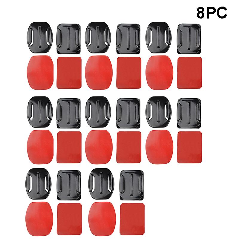 Curved Flat 3M Adhesive Mounts Sticker Mount Set For GoPro Hero 10 9 8 7 6 6 Xiaomi Yi 4K SJCAM Go Pro Action Camera Accessories
