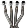 Ninja Motorcycle Exhaust Mod: ZX25R ZX4R Titanium Alloy Electric Valve - 60MM Front Section