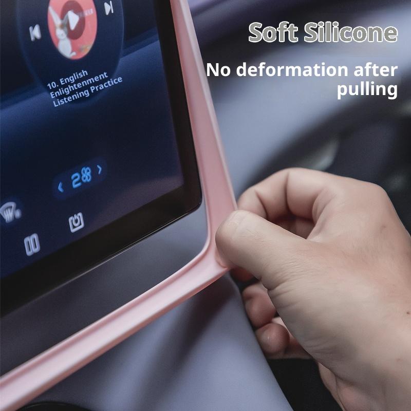 For BYD Dolphin Surf / Mini Atto 1 Screen Silicone Cover Center Console Instrument Navigation Decorative Tempered Glass Film