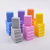 10/20Pcs Lot Double-sided Mini Nail File Blocks Colorful Sponge Nail Polish Sanding Buffer Strips Polishing Manicure Tools