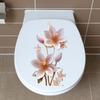Bathroom Decor Floral Wall Sticker Toilet Sticker Removable