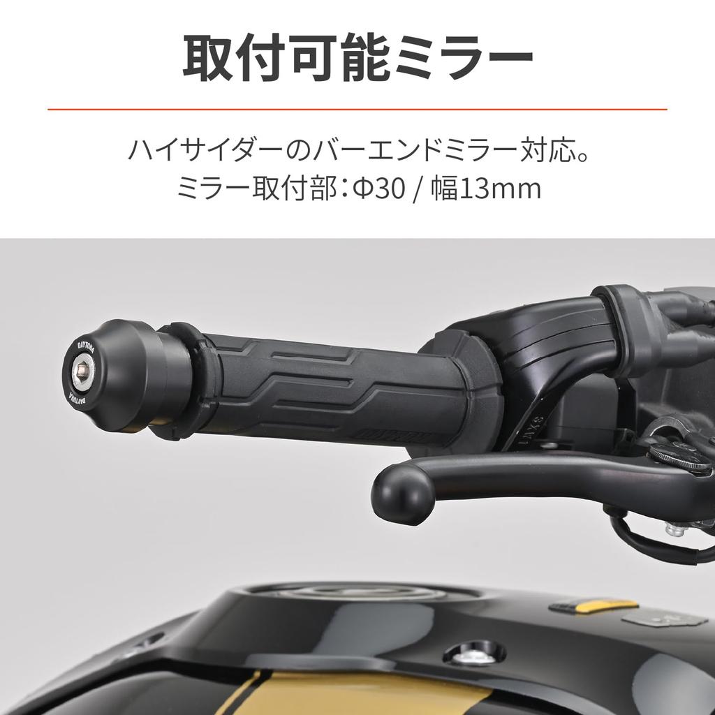 Daytona 39688 Motorrad Lenkerendspiegel Adapter für Yamaha M16 Schwergewicht Lenkerendspiegel Adapter Links und Rechts Set