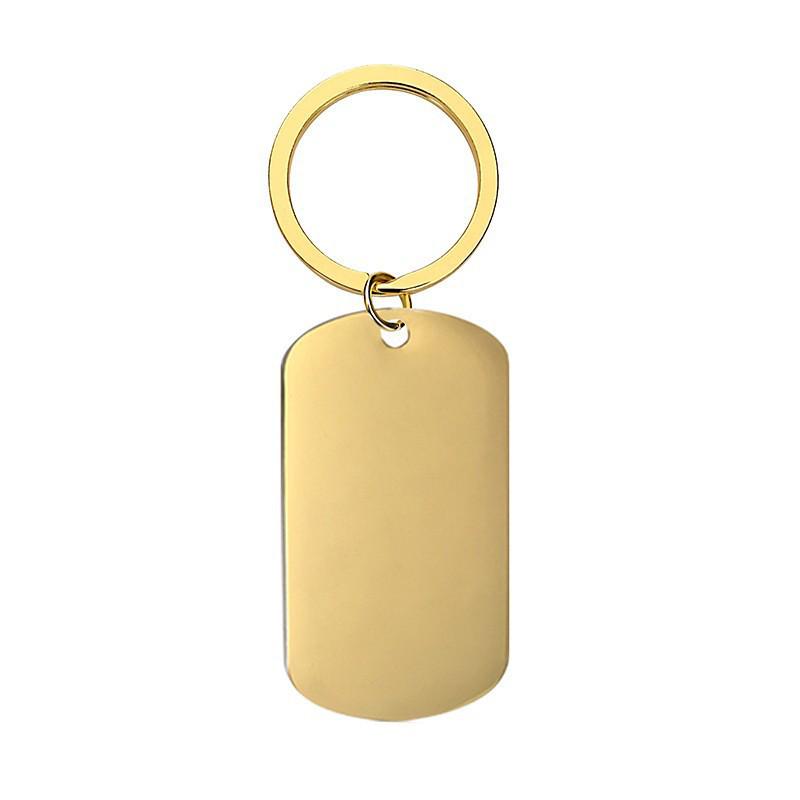 Stainless Steel Laser Engraved Festival Gift Keychain