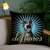 Band D-Deftones Cushion Cover Soft Short Plush Double-Sided Printing Home Decor Machine Washable Pillow Case Gift